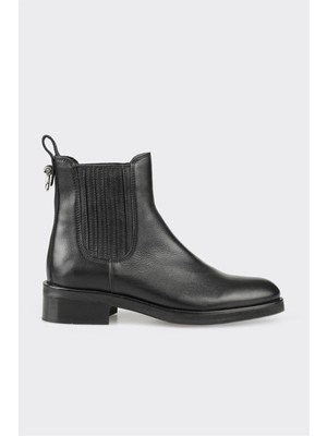 Elle Kahve Deri Kadın Klasik Bot