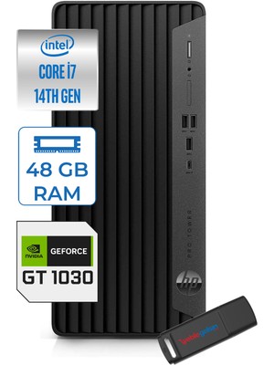 Hp Pro Tower 400 G9 Intel Core I7 14700 48GB Ddr5 1tb SSD Windows 11 Home Nvidia GT1030-4GB Masaüstü Bilgisayar 5V5M2ESGT1030H23 + Zetta USB Bellek