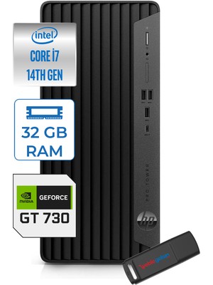 Hp Pro Tower 400 G9 Intel Core I7 14700 32GB Ddr5 4tb SSD Windows 11 Pro Nvidia GT730-4GB Masaüstü Bilgisayar 5V5M2ESGT730P20 + Zetta USB Bellek