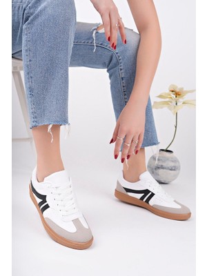 Krem Sneaker Günlük Ayakkabı
