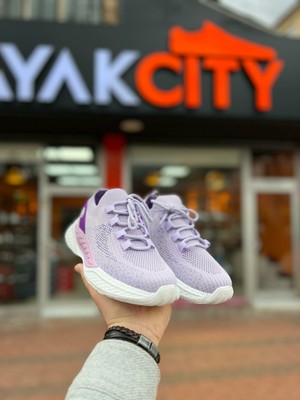 M.P. Yazlık Ortopedik Taban Örgü Model Bağcıklı Günlük Sneaker - Mor - 39