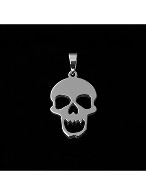 TabiTela 925 Ayar gümüş kolye kafatası   SM3991