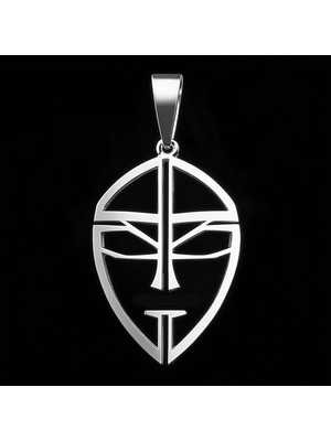 TabiTela 925 Ayar gümüş kolye maske   SM3845