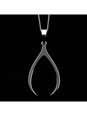 TabiTela 925 Ayar gümüş kolye dilek kemiği   SM4169