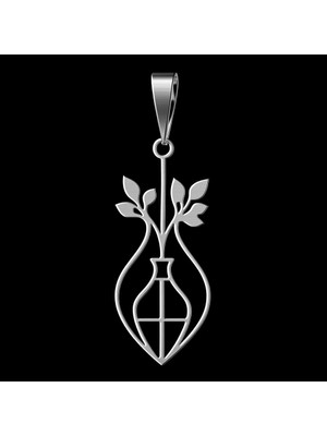 TabiTela 925 Ayar gümüş kolye çiçek SM3789