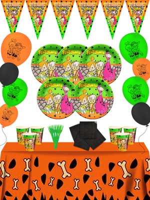 Taş Devri Çakıl Bambam 40 Kişilik Doğum Günü Parti Malzemeleri Seti