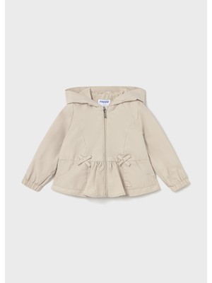 Mayoral 1465 Kız Bebe Vizon Kapüşonlu Yağmurluk