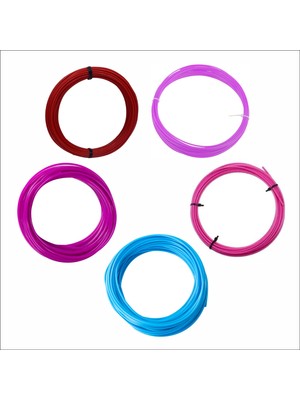 Zenviva 3D Kalem Için Bahar Esintisi Filamentler(Açık Mavi,lila,eflatun,pembe,bordo) Pla Filament Seti