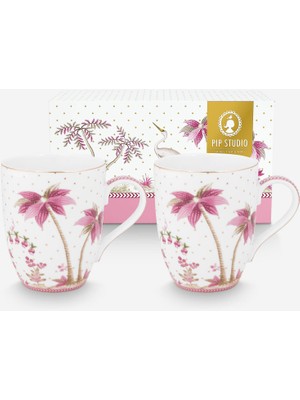 Pip Studio Jolie Beyaz Porselen Kupa Seti 350 ml