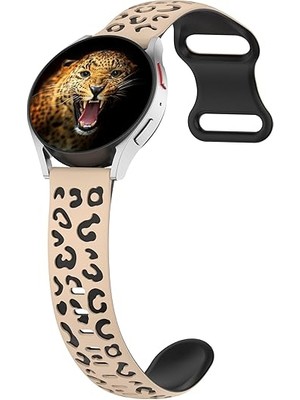 MobaxAksesuar Xiaomi Redmi Watch 5 Active/lite 22MM Kordon Leopar Desen Yumuşak Silikon Kordon