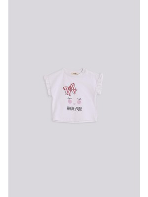 Bg Store Kız Bebek Desenli Şort ve Tshirt Takımı