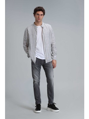 Frank Smart Jean Erkek Pantolon Regular Fit Koyu Gri