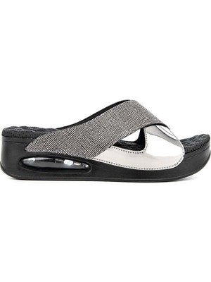 Muya Fly Anatomik Air Max Tabanlı  Kadın Terlik Füme