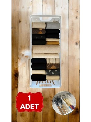 Clio 1 Adet Modüler Havlu Düzenleyici Çorap Iç Çamaşırı Çekmece Içi Düzenleyici Organizer