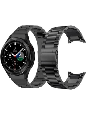 Nezih Case  Galaxy Watch 4 5 6 7 Fe 40 44MM Classic 42 43 46 47MM Uyumlu Watch 5 Pro 45MM Metal Kordon