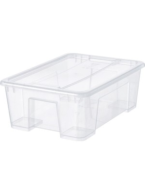 Premium Ürün Kaliteli Plastik Kapaklı Kutu 39 x 28 x 14  cm /11 Lt