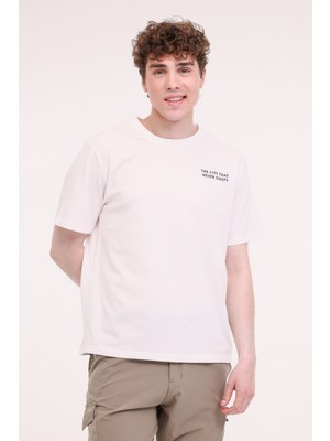 Lumberjack ML RENZO 11URB4005 5FX Beyaz Erkek Kısa Kol T-Shirt