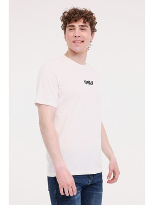 Only&sons Onspalm Logo Reg Ss Tee C Gri Erkek Kısa Kol T-Shirt