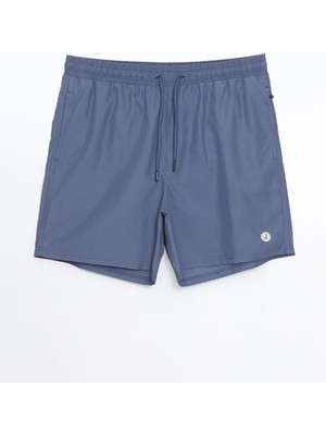 Kısa Boy Baskılı Erkek Deniz Şortu