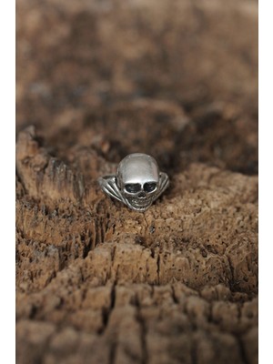 Ayarlanabilir Kuru Kafa Tasarımlı Erkek Yüzük - Lisinya