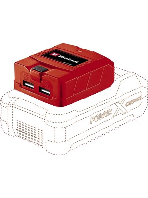 Akülü Mobil USB Şarj Cihazı Tc-Cp 18 Li Usb-Solo Power X-Change (18 V Pxc Aküler Için, Akıllı Telefon, Tablet Vb. Şarj Edebilme, 2 USB Çıkışı) - 4514120