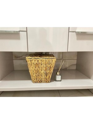 Beyaz Atölye Kalın Örgülü  Tekli Banyo Düzenleyici