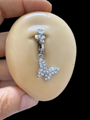 Deliksiz Delik Gerektirmeyen Fake Göbek Piercingi