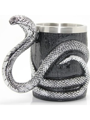 Paslanmaz Çelik Yılan Tasarımlı Kupa Bardak