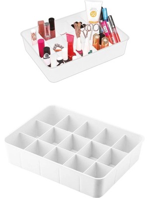 15 Bölmeli Çekmece Içi Düzenleyici Kravat Çorap Takı Organizeri