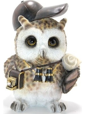 Steampunk Polyester Baykuş Figürü Model 2