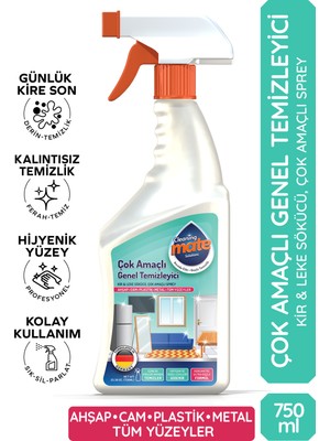 Cleaning Mate Solutions Cleaning Mate Ultra Güçlü Çok Amaçlı Temizleyici 750 gram Bahar Çiçekleri Kokusuyla Anti Alerjik