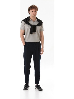 Beli Lastikli Bağlamalı Regular Fit Pantolon