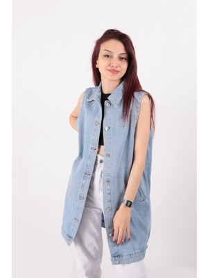 Aynaz 1056 Kadın Kot Yelek