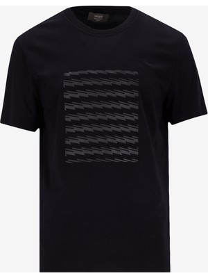 People By Fabrika Bisiklet Yaka Düz Siyah Erkek T-Shirt PBF5SM-TST 5104