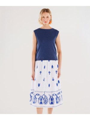 Kayık Yaka Düşük Omuzlu Triko