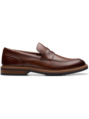 Clarks Deri Kahve Erkek Günlük Ayakkabı Aldwin Step
