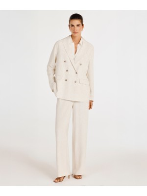 Kruvaze Kapama Kırlangıç Yaka Ceket