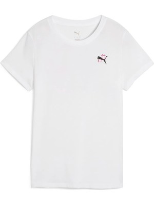 Puma Graphics Kadın Beyaz Antrenman Tişört 52655902