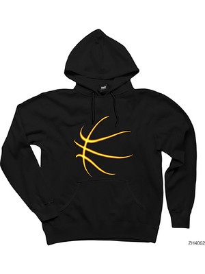 Basketbol Neon Siyah Kapşonlu Sweatshirt Hoodie