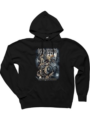 Iced Earth Siyah Kapşonlu Sweatshirt Hoodie