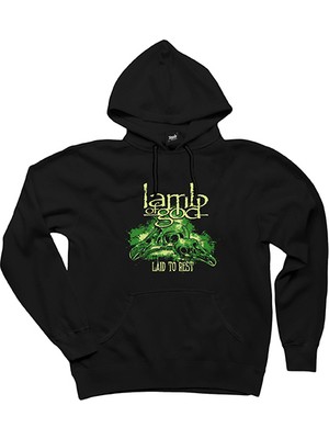 Lamb Of God Genre Siyah Kapşonlu Sweatshirt Hoodie