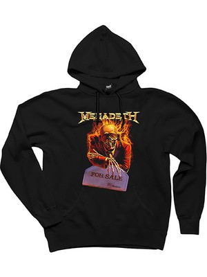 Megadeth For Sale Siyah Kapşonlu Sweatshirt Hoodie