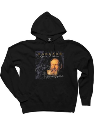 Haggard Eppur Si Muove Siyah Kapşonlu Sweatshirt Hoodie
