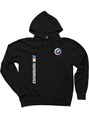 Bmw Performance New Siyah Kapşonlu Sweatshirt Hoodie