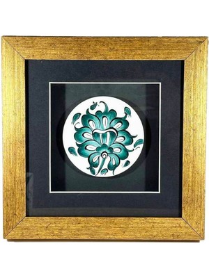 Kurumsal Hediye Iznik Çinili Lotus Motifli Plaket