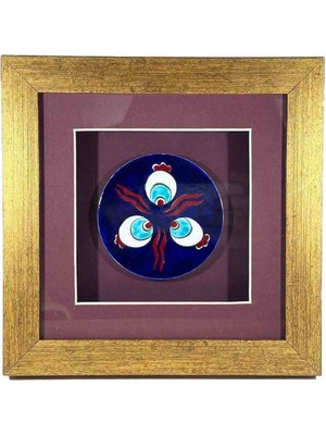 Iznik Çini Çintemani Motifli Plaket