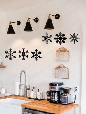 Ahşap Kar Tanesi Süslemeleri