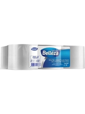 Belleza Ultra Tek Çekmeli Tuvalet Kağıdı 13,7cm 6X200M