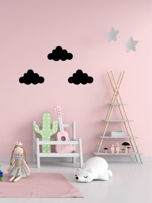 Bulutlar Ahşap Duvar Dekorasyon Seti