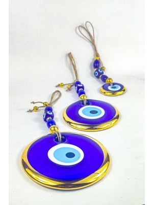Cam Dekorasyon Tradisyonel Nazarlık Tılsımı Duvar Süsü Askısı Evil Eye